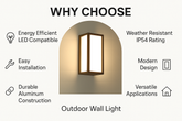 40W Outdoor Wall Light – E27 Waterproof Aluminum Lamp